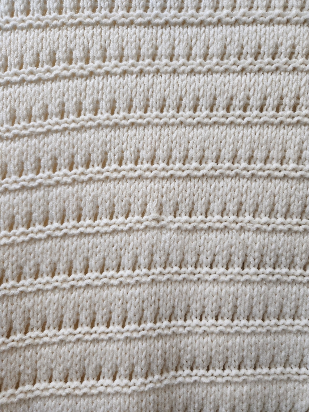 LOFT Cream Knit Button-Front Cardigan with Patch Pockets - Picture 4 of 5